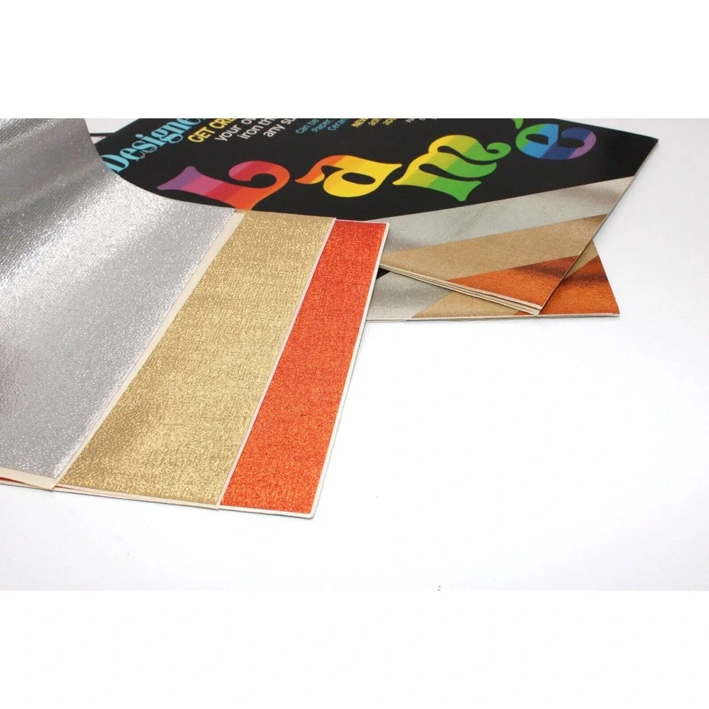 Designer Fabrics Lame 90s Create Your Own Design Pkg, Each has 3 5x7 Lame Pieces